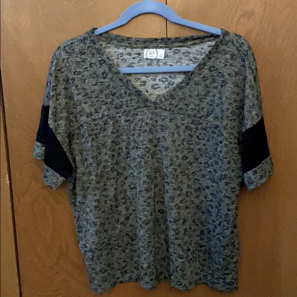 Cheetah print relaxed blouse